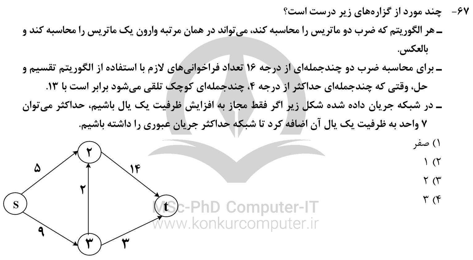 تست های درس ساختمان داده و طراحی الگوریتم