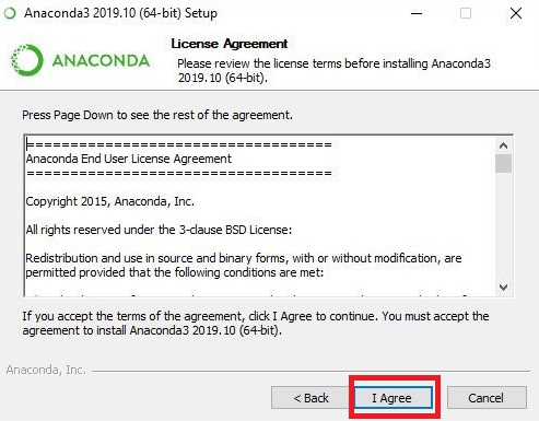 نصب آناکوندا  روی ویندوز 10 مرحله سه